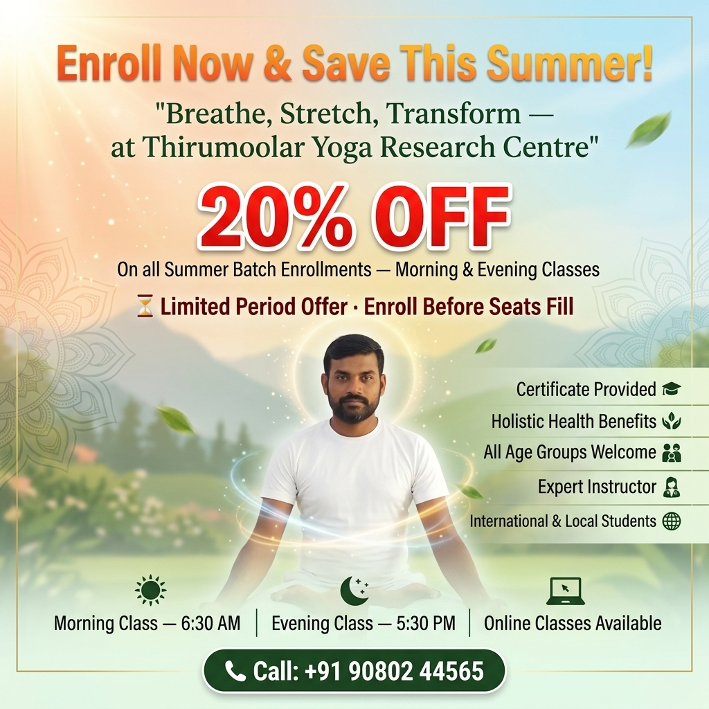 Summer Yoga Class – Thirumoolar Yoga Research Centre